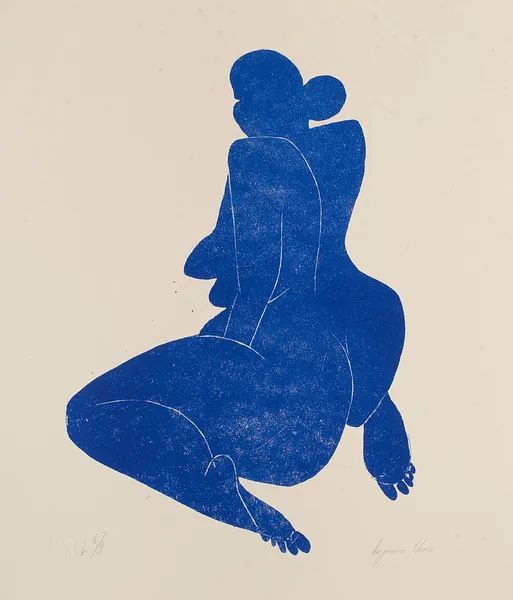 Зображення "Blue #2" від Андріана Чуніс, розмір: 40х50, матеріали: Графіка, папір, медіум: Графіка, серія: Літографія, ціна: €165 Фото 2 з 3.