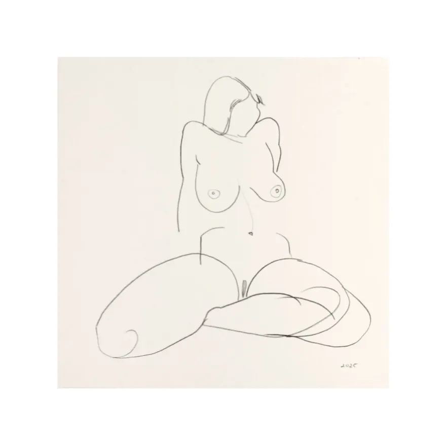 Зображення "Начерк #3" від Андріана Чуніс, розмір: 30x30, матеріали: папір, олівець, медіум: Начерки, ціна: €50 Фото 1 з 2.