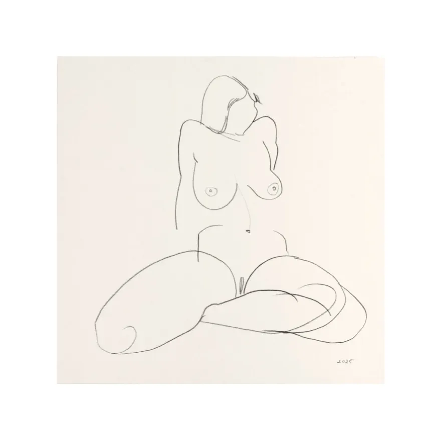 Зображення "Начерк #3" від Андріана Чуніс, розмір: 30x30, матеріали: папір, олівець, медіум: Начерки, ціна: €50 Фото 1 з 2.
