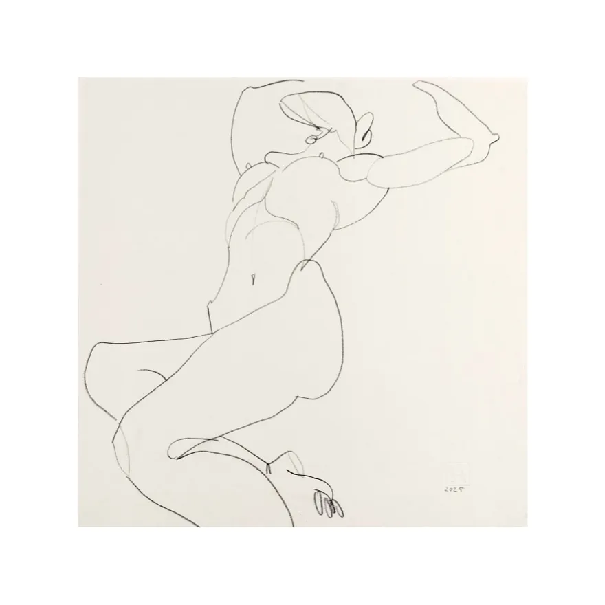 Зображення "Начерк #9" від Андріана Чуніс, розмір: 30х30, матеріали: папір, олівець, медіум: Начерки, ціна: €50