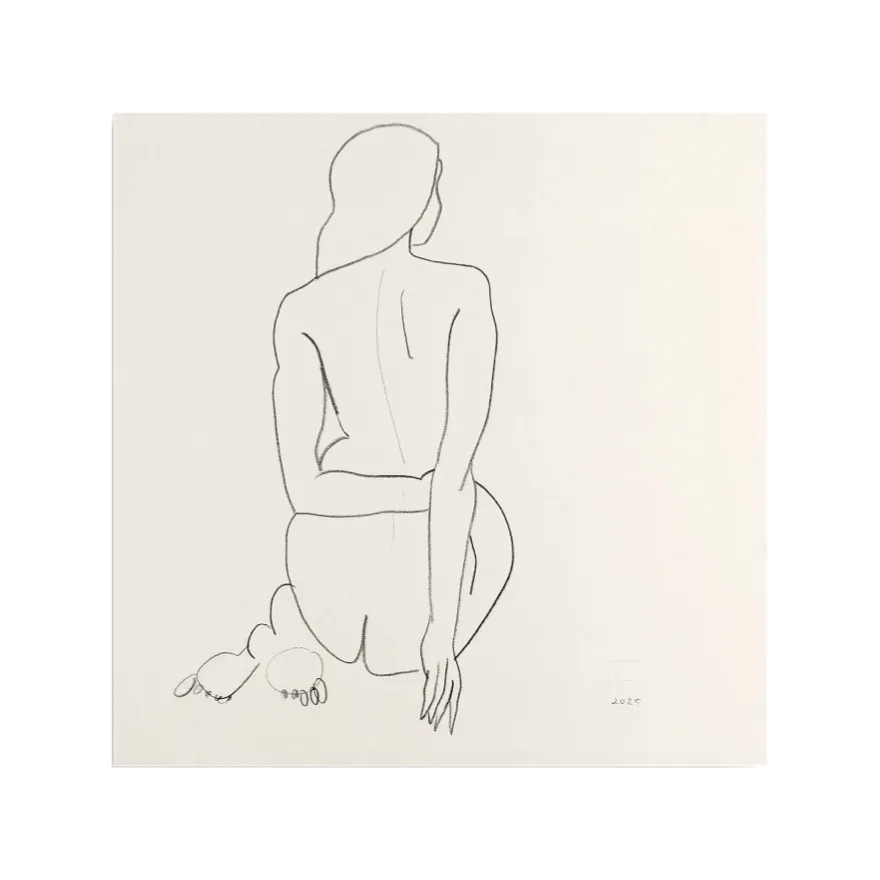 Зображення "Начерк #12" від Андріана Чуніс, розмір: 30х30, матеріали: папір, олівець, медіум: Начерки, ціна: €50