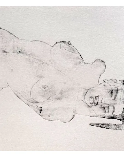 Зображення "Насолода" від Андріана Чуніс, розмір: 20х40, матеріали: Суха голка, монотипія, місто: Львів, ціна: €125 Фото 3 з 9.