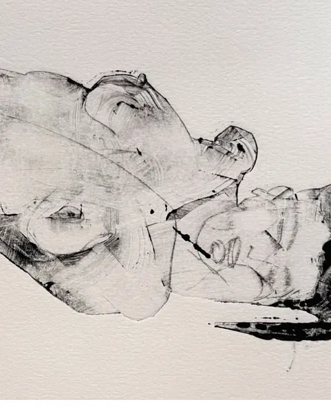 Зображення "Насолода" від Андріана Чуніс, розмір: 20х40, матеріали: Суха голка, монотипія, місто: Львів, ціна: €125 Фото 4 з 9.