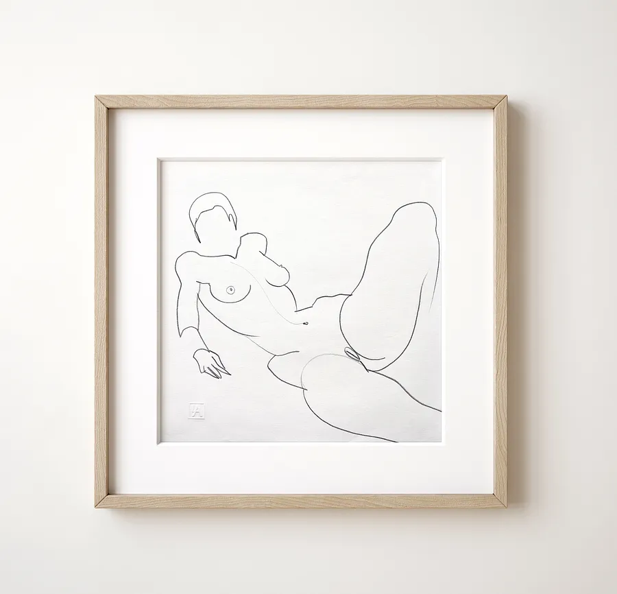 Зображення "AV2A0754 copy framed" від Андріана Чуніс, розмір: 30x30, матеріали: Папір Fabriano, олівець 8-10b, медіум: Скетчі, ціна: €60